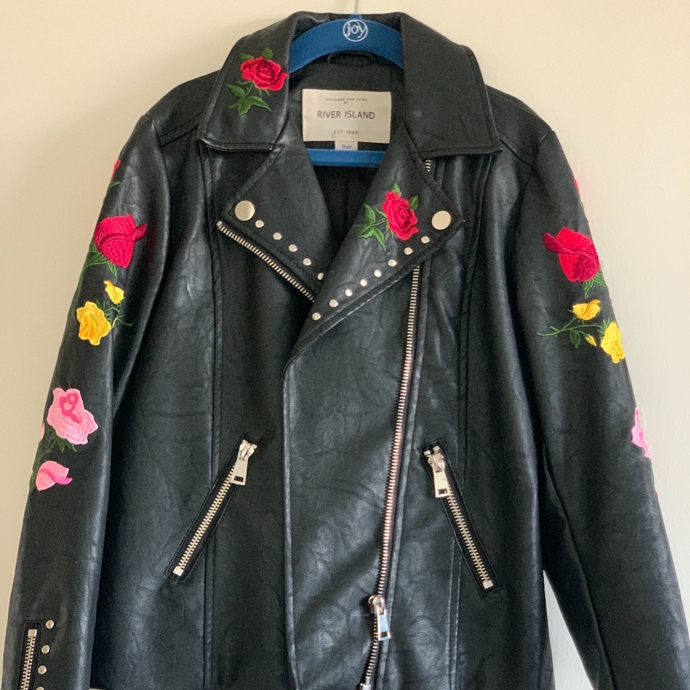 River island kids COOL VIBES  faux leather jacket